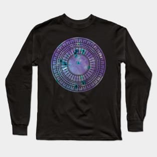 Purple galaxy mandala Long Sleeve T-Shirt